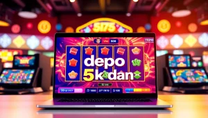 Menampilkan pengalaman bermain slot depo 5k dana dengan elemen digital yang menarik.