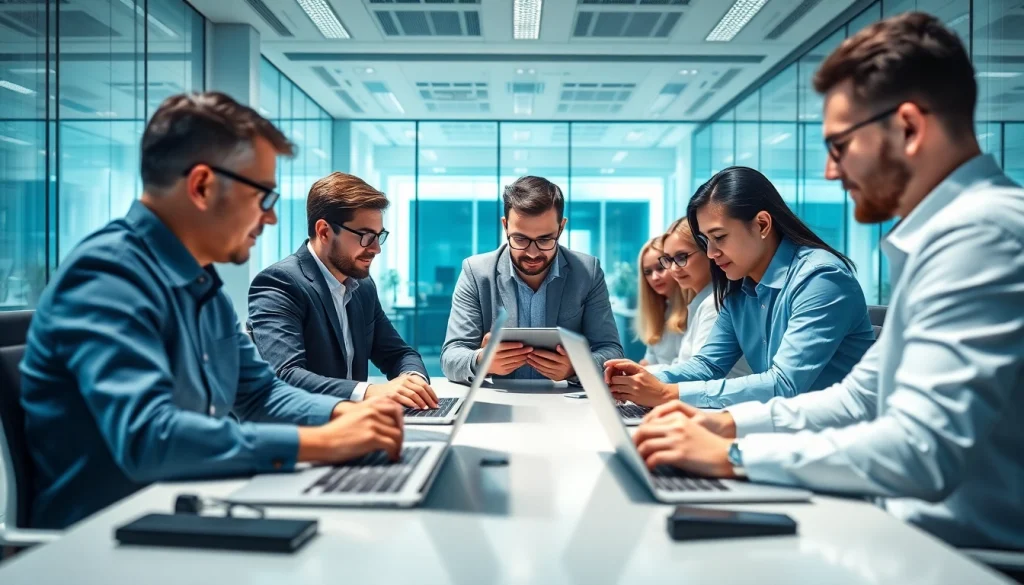 Visual representation of Streamlining Data Handoffs between LOS and Core in a collaborative office setting.