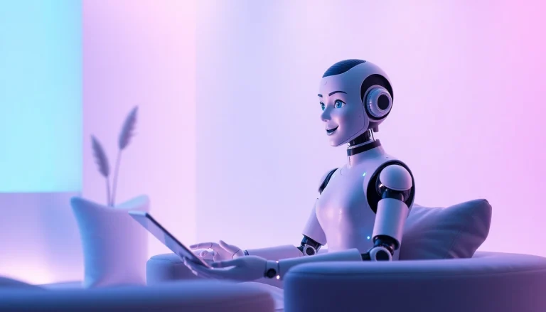 AI sex chat conversation in a modern setting with an inviting chatbot interface