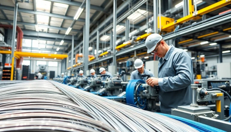 Wire Manufacturer crafting high-quality products in a clean industrial setting