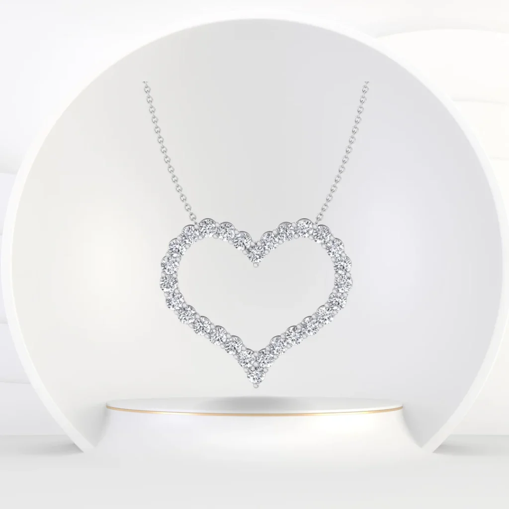 Open_Heart_Diamond_Pendant_Necklace_2.05CT_Valentines_Gift