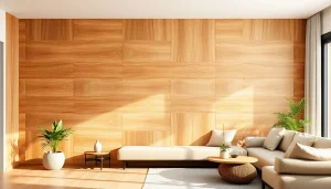 Enhance your space with a stylish wood panel decor wall that adds warmth and texture.