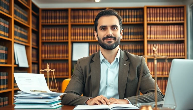 Expert agriculture lawyer advising clients in a professional setting, showcasing dedication and legal expertise.