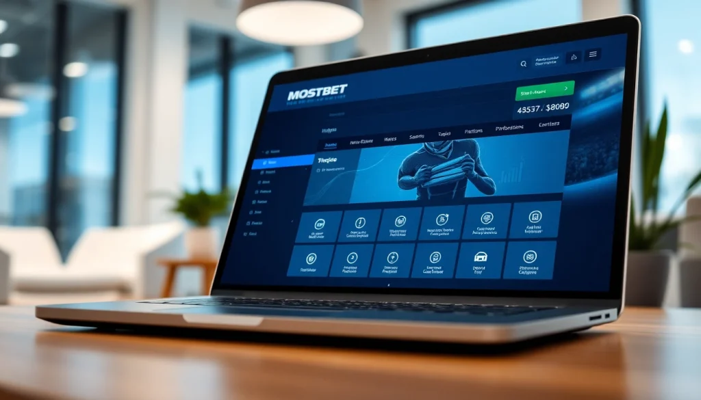 Mostbet platforma ilə müasir onlayn bahis təcrübəsi göstərən şəkil.