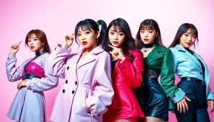 Dynamic performance of blackpink members, highlighting Jisoo, Jennie, Rosé, and Lisa in vibrant outfits.