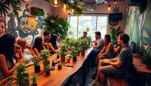 Le Green Guyz club cannabis madrid offre une ambiance chaleureuse, favorisant la convivialité et le partage.