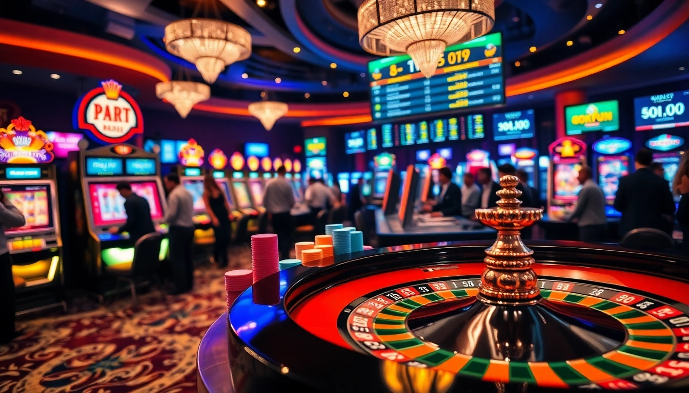 Intensely betting at okfun's vibrant casino table with colorful chips and digital odds.