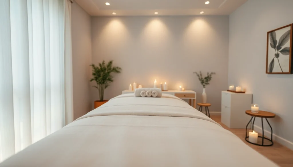 편안한 장식이 있는 포항스웨디시 마사지 치료실