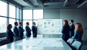 Engaged professionals strategizing on Acquisition Planning in a modern office setting.