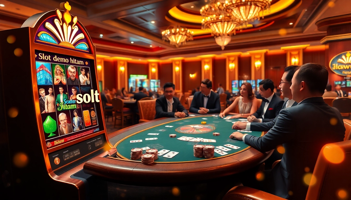 Engage with exciting gameplay of slot demo scatter hitam in a luxurious casino setting.