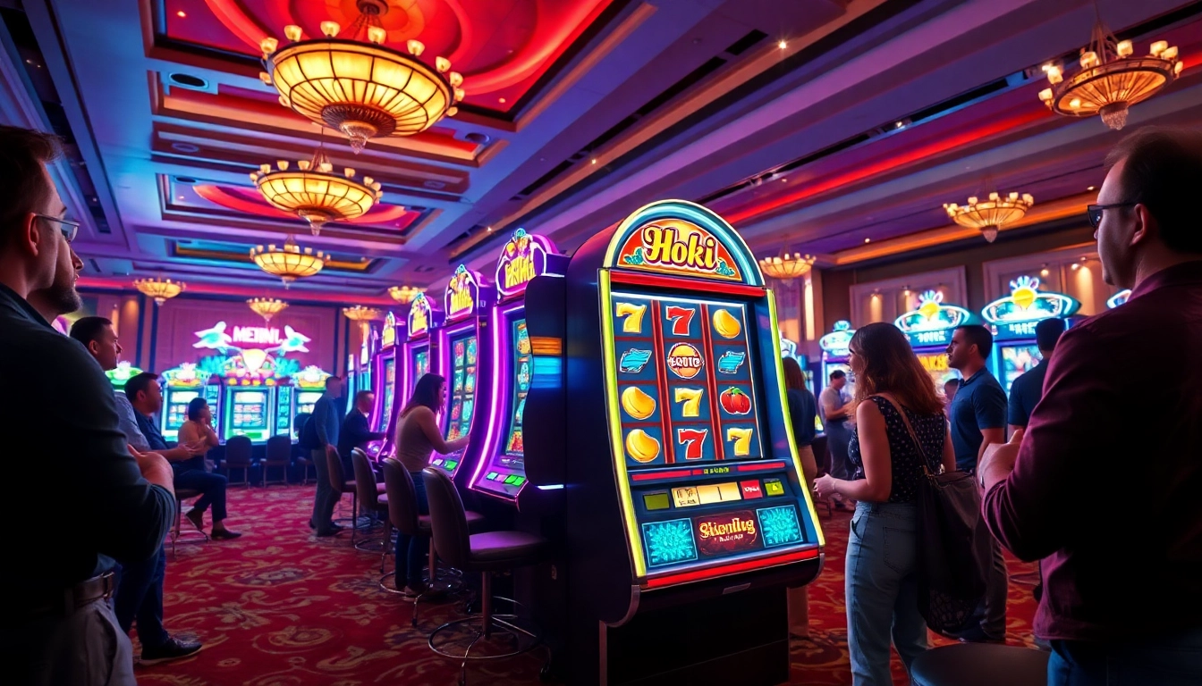Menangkan hoki slot di mesin slot kasino yang menarik dan ramai.