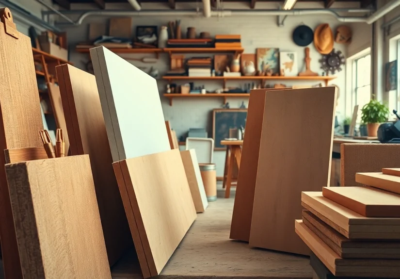 Canvas kopen in een levendige werkplaats met verschillende stoftexturen en kleuren.