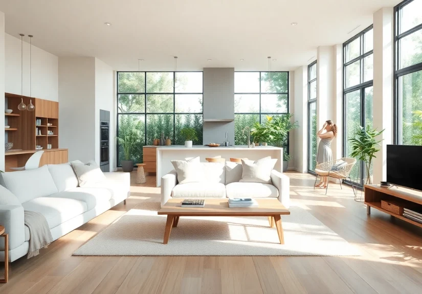 Experience Seamless Living through a beautifully designed open-plan space that combines comfort and modern aesthetics.