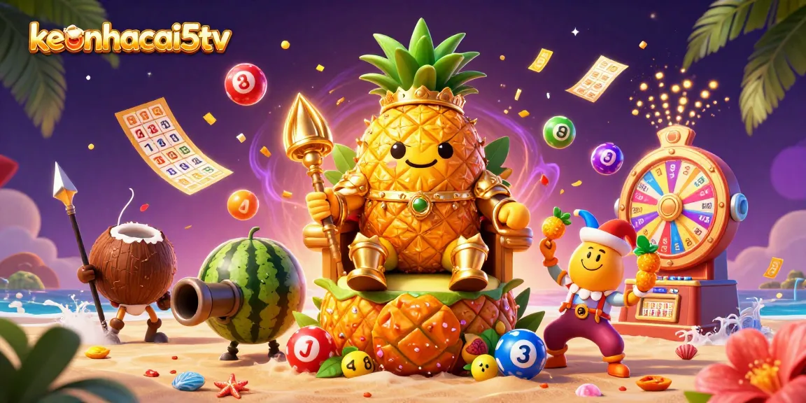 Experience thrilling gameplay with keonhacai5tv as colorful lottery elements and characters come alive!