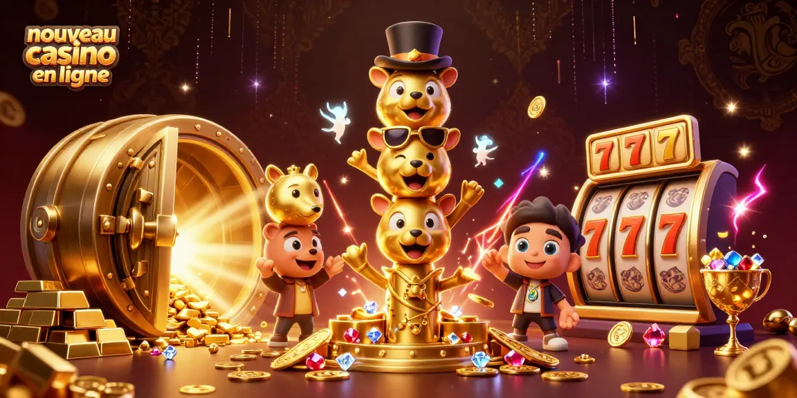 Découvrez le nouveau casino en ligne avec des machines à sous et des trésors d'or étincelants.