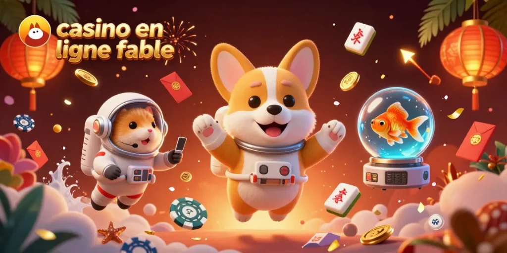 Profitez de jeux variés dans un casino en ligne fiable avec cette illustration dynamique.